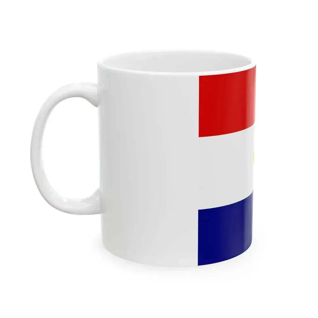 Flag of General in Independent State of Croatia (Croatia) White Coffee Mug - Go Mug Yourself