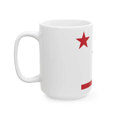 Flag of general of army corps of Italy underlined (Italy) White Coffee Mug - Go Mug Yourself