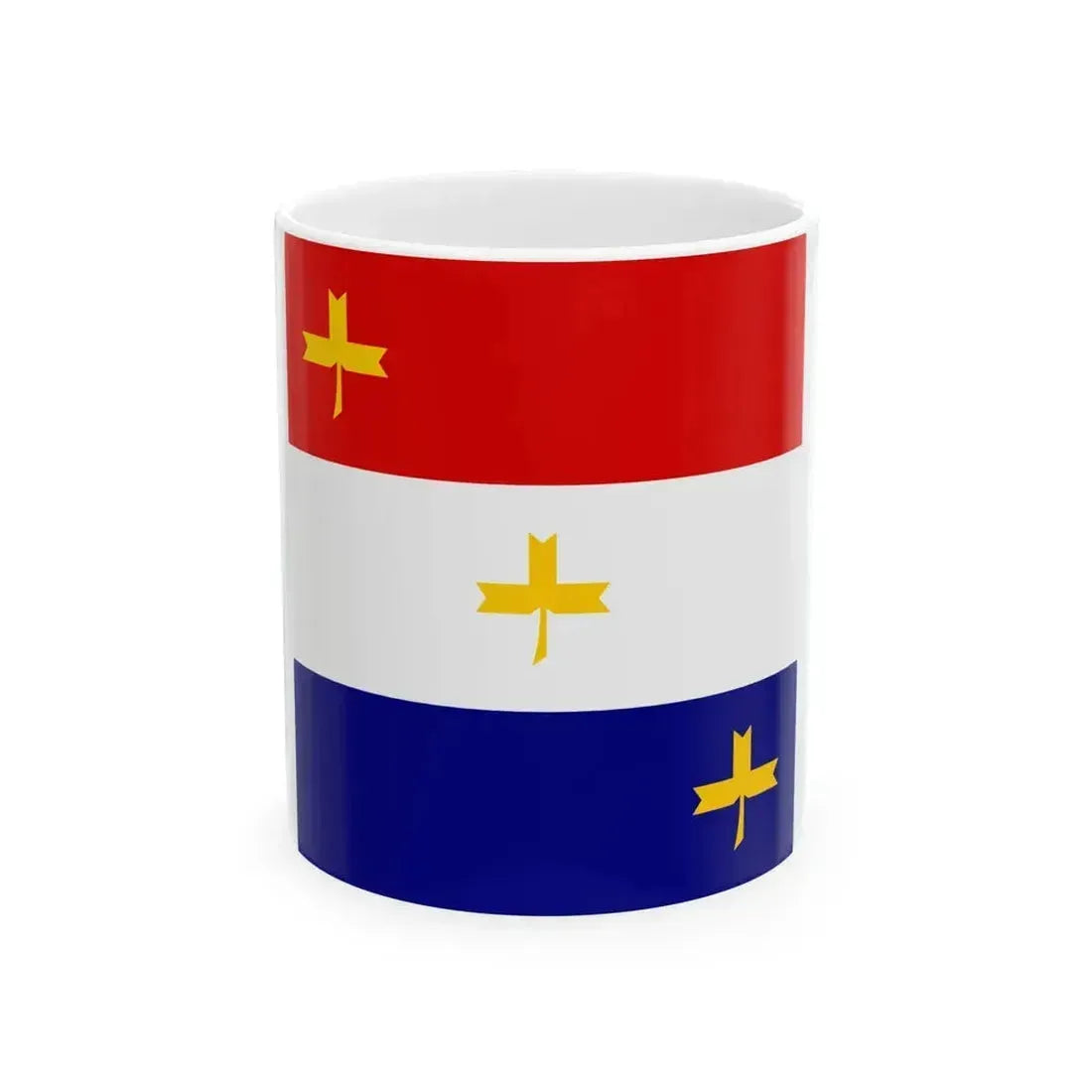 Flag of General of the infantry artillery etc in Independent State of Croatia (Croatia) White Coffee Mug 11oz - Go Mug Yourself