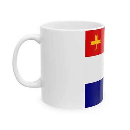 Flag of General of the infantry artillery etc in Independent State of Croatia (Croatia) White Coffee Mug - Go Mug Yourself