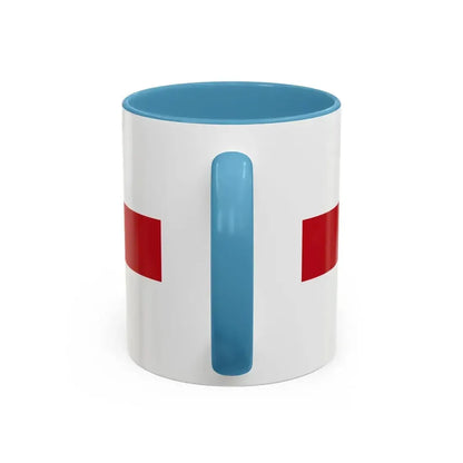 Flag of Genoa Italy - Accent Coffee Mug - Go Mug Yourself