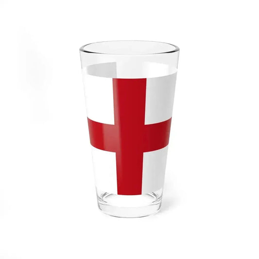 Flag of Genoa Italy - Pint Glass 16oz 16oz - Go Mug Yourself