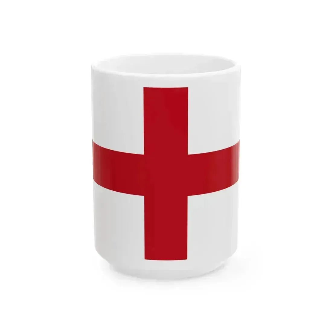 Flag of Genoa Italy - White Coffee Mug 15oz - Go Mug Yourself