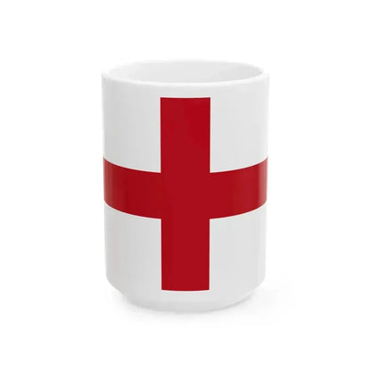 Flag of Genoa Italy - White Coffee Mug - Go Mug Yourself