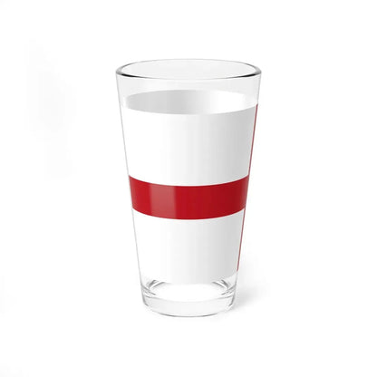 Flag of Genoa type 2 (Italy) Pint Glass 16oz - Go Mug Yourself
