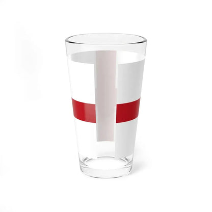 Flag of Genoa type 2 (Italy) Pint Glass 16oz - Go Mug Yourself