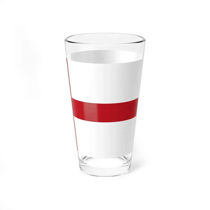 Flag of Genoa type 2 (Italy) Pint Glass 16oz - Go Mug Yourself