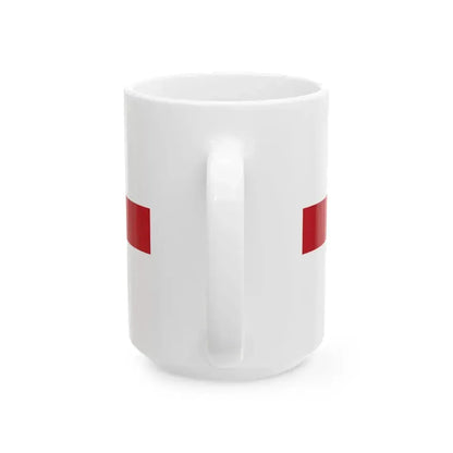 Flag of Genoa type 2 (Italy) White Coffee Mug - Go Mug Yourself