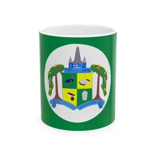 Flag of Georgetown (Guyana) White Coffee Mug 11oz - Go Mug Yourself