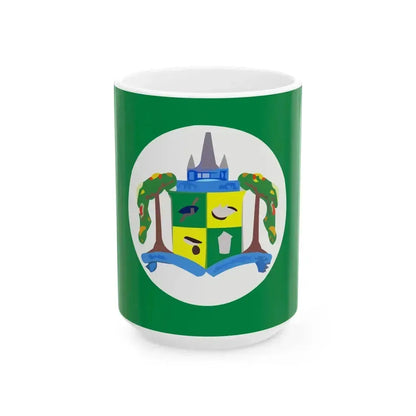 Flag of Georgetown (Guyana) White Coffee Mug 15oz - Go Mug Yourself