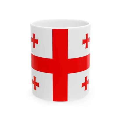 Flag of Georgia (Georgia) White Coffee Mug 11oz - Go Mug Yourself