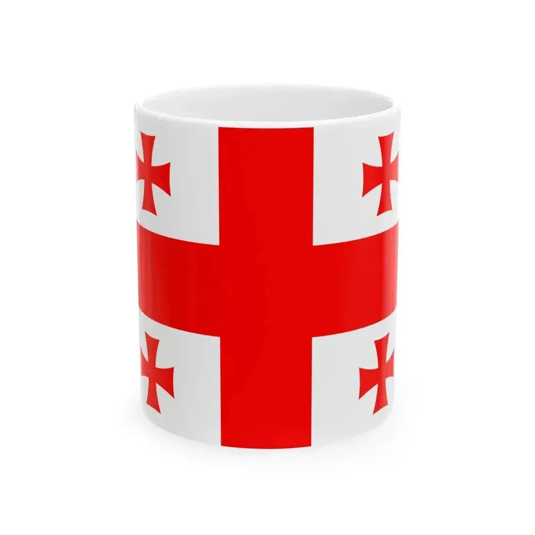 Flag of Georgia original 2004 proposal (Georgia) White Coffee Mug 11oz - Go Mug Yourself