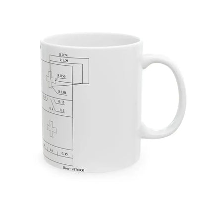 Flag of Georgia template (Georgia) White Coffee Mug - Go Mug Yourself