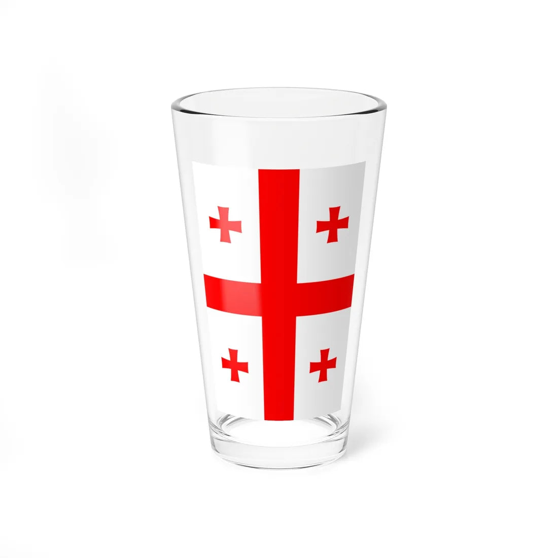 Flag of Georgia vertical (Georgia) Pint Glass 16oz 16oz - Go Mug Yourself