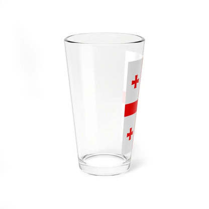 Flag of Georgia vertical (Georgia) Pint Glass 16oz - Go Mug Yourself