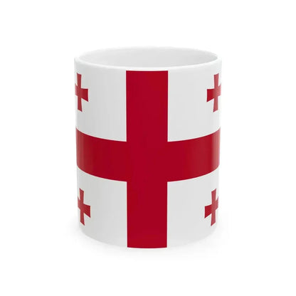 Flag of Georgia WFB 2004 (Georgia) White Coffee Mug 11oz - Go Mug Yourself