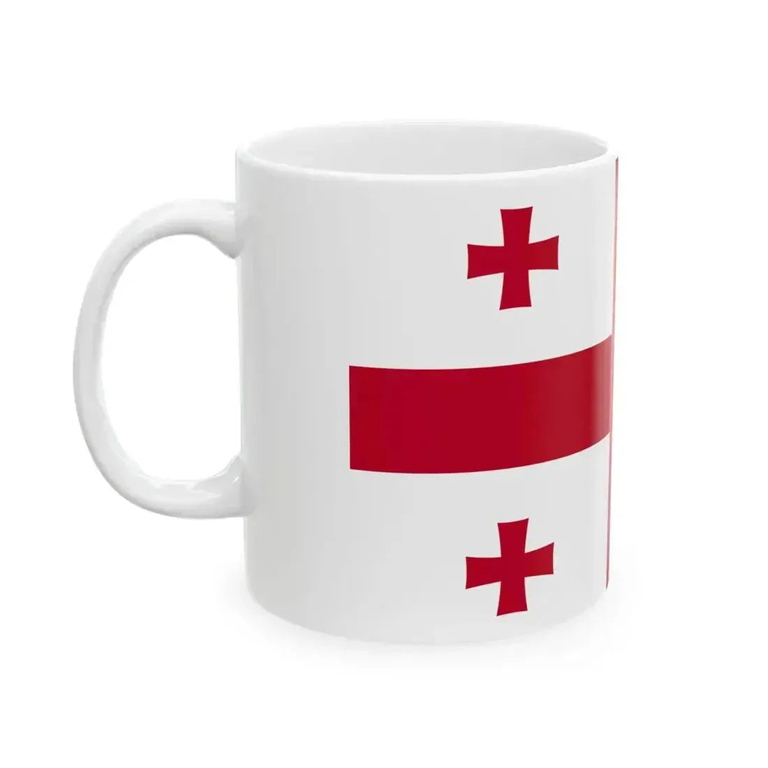 Flag of Georgia WFB 2004 (Georgia) White Coffee Mug - Go Mug Yourself
