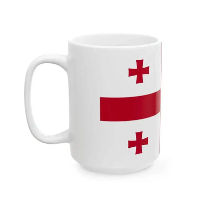 Flag of Georgia WFB 2004 (Georgia) White Coffee Mug - Go Mug Yourself