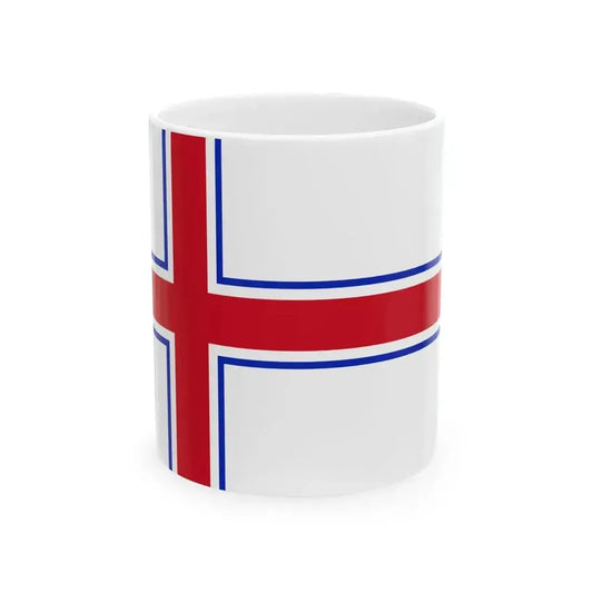 Flag of Georgian Orthodox Church (Georgia) White Coffee Mug 11oz - Go Mug Yourself