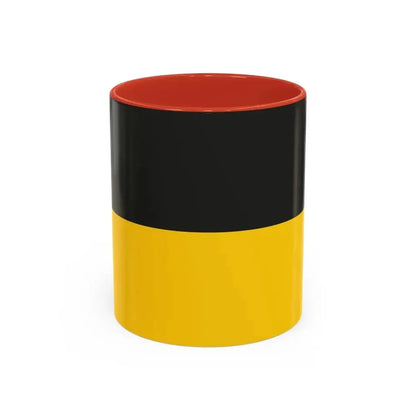 Flag of Gera Germany - Accent Coffee Mug 11oz Red - Go Mug Yourself