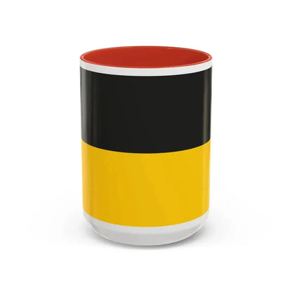 Flag of Gera Germany - Accent Coffee Mug 15oz Red - Go Mug Yourself