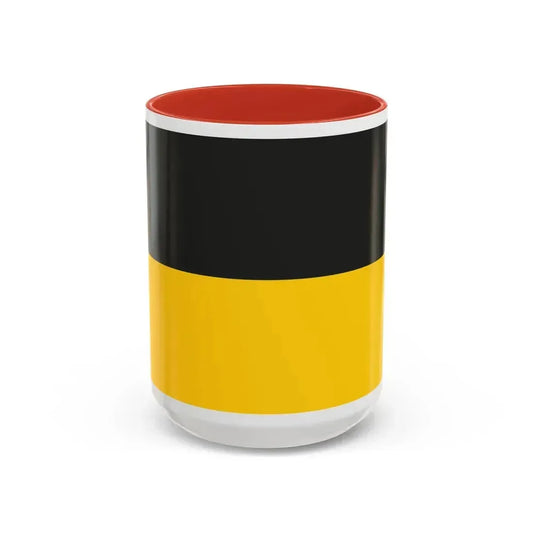 Flag of Gera Germany - Accent Coffee Mug 15oz Red - Go Mug Yourself