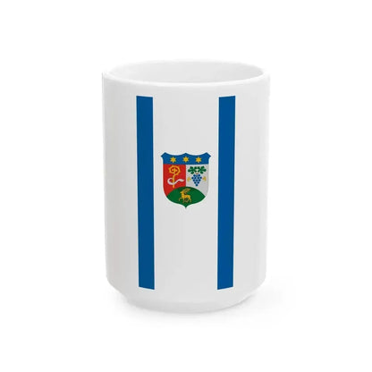 Flag of Geresdlak vertical (Hungary) White Coffee Mug 15oz - Go Mug Yourself