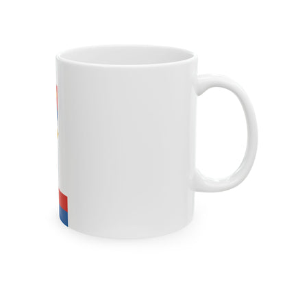 Flag of Gerjen (Hungary) White Coffee Mug-Go Mug Yourself