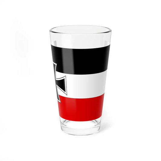 Flag of German Empire merchantcross (Germany) Pint Glass 16oz 16oz - Go Mug Yourself