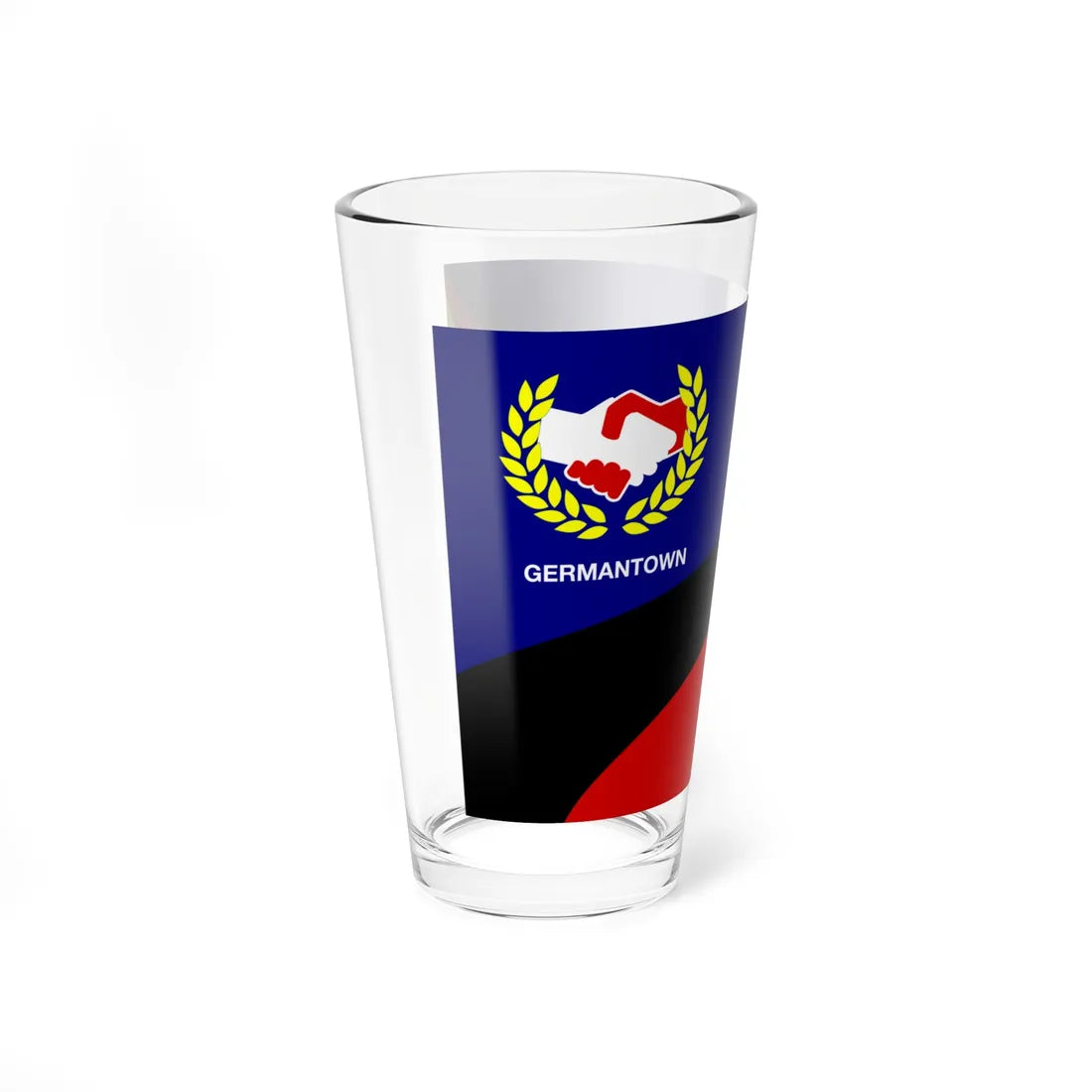 Flag of Germantown Ohio (United States) Pint Glass 16oz - Go Mug Yourself