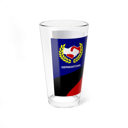 Flag of Germantown Ohio (United States) Pint Glass 16oz - Go Mug Yourself