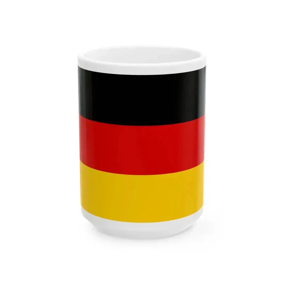 Flag of Germany 2-1 (Germany) White Coffee Mug 15oz - Go Mug Yourself