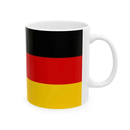 Flag of Germany 2-1 (Germany) White Coffee Mug - Go Mug Yourself