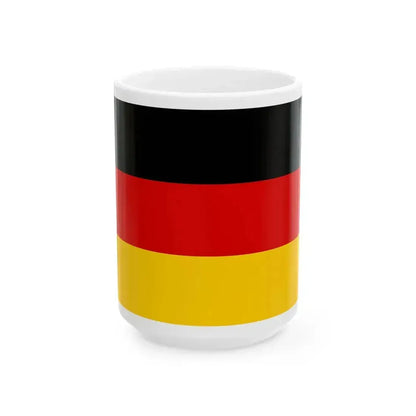 Flag of Germany 3-2 (Germany) White Coffee Mug 15oz - Go Mug Yourself