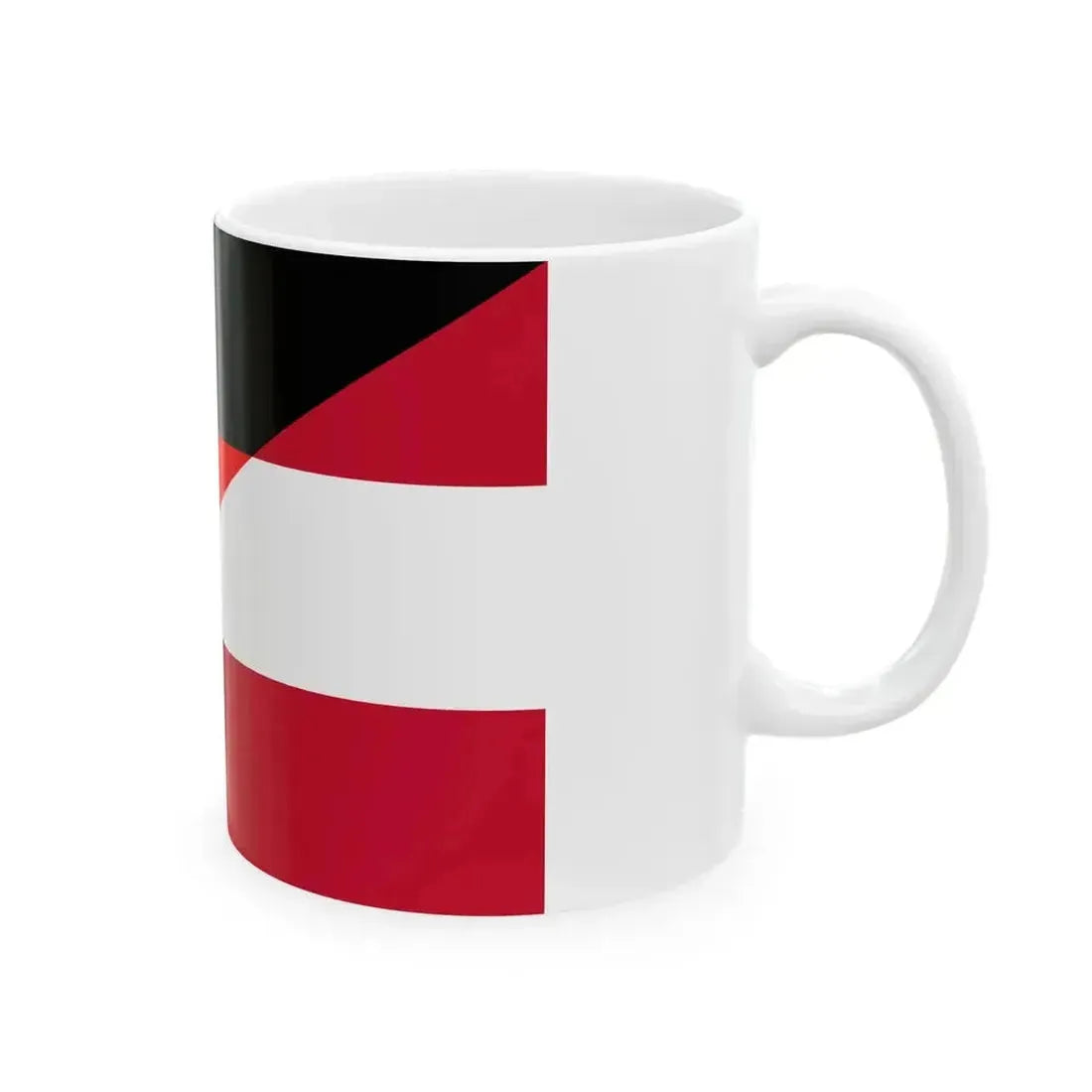 Flag of Germany and Austria (Austria) White Coffee Mug - Go Mug Yourself