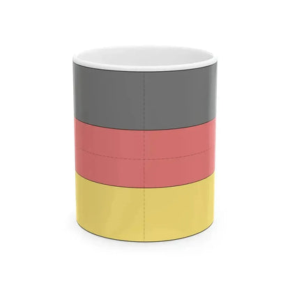 Flag of Germany construction sheet (Germany) White Coffee Mug 11oz - Go Mug Yourself