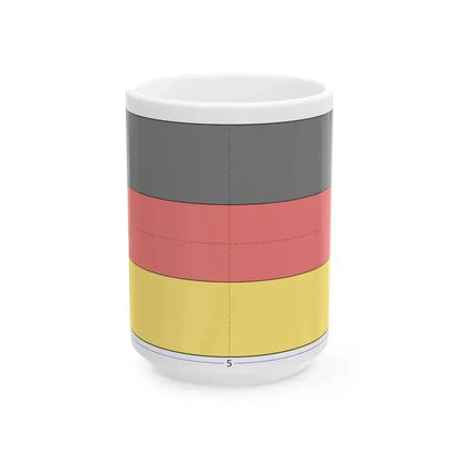 Flag of Germany construction sheet (Germany) White Coffee Mug 15oz - Go Mug Yourself