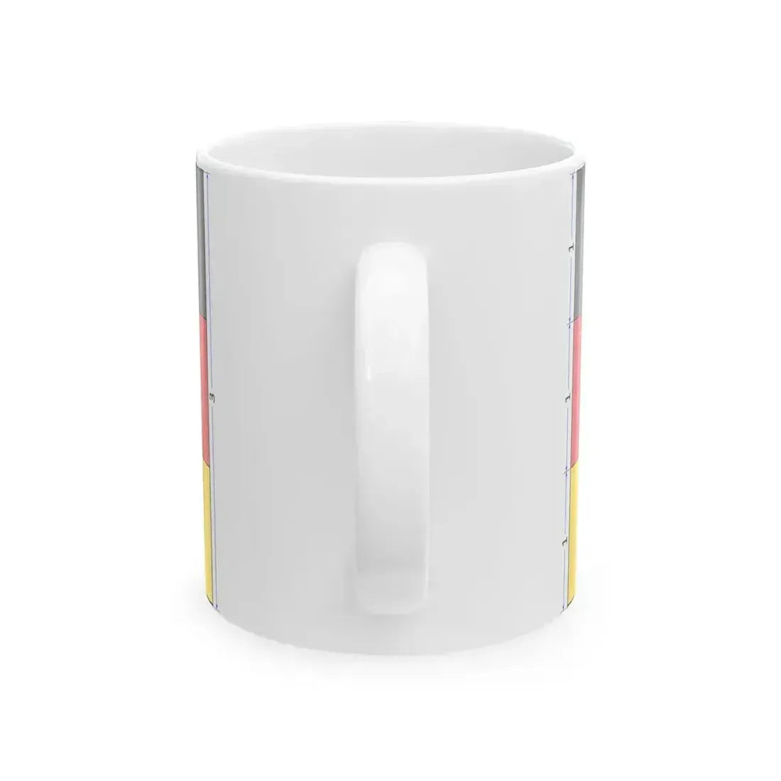 Flag of Germany construction sheet (Germany) White Coffee Mug - Go Mug Yourself