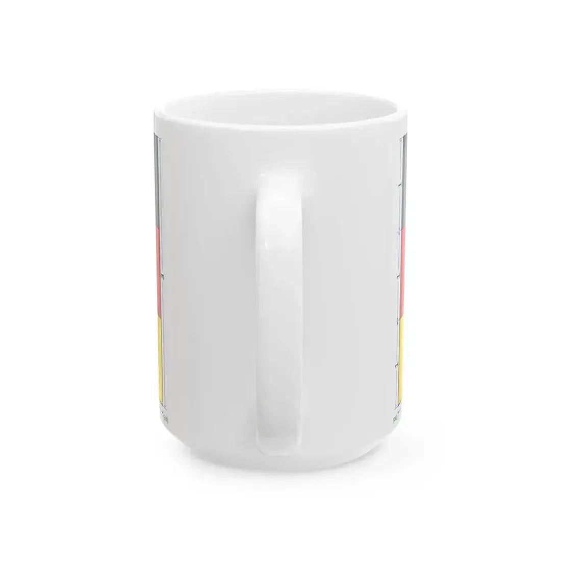 Flag of Germany construction sheet (Germany) White Coffee Mug - Go Mug Yourself