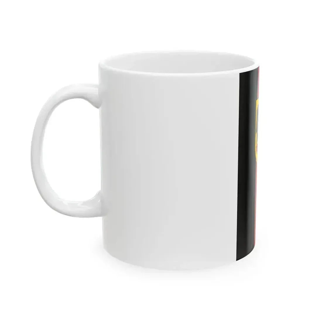 Flag of Germany Hanging state flag (Germany) White Coffee Mug - Go Mug Yourself