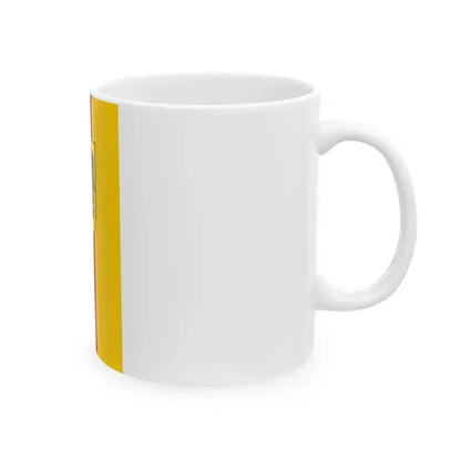 Flag of Germany Hanging state flag (Germany) White Coffee Mug - Go Mug Yourself