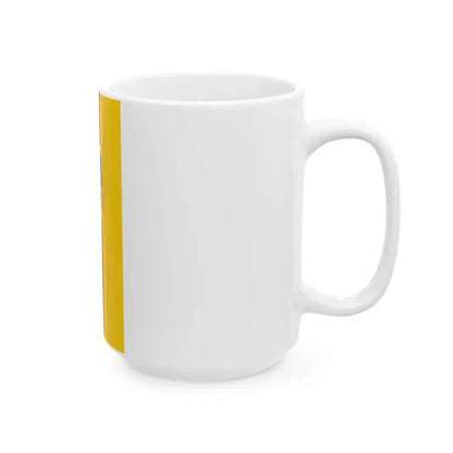 Flag of Germany Hanging state flag (Germany) White Coffee Mug - Go Mug Yourself