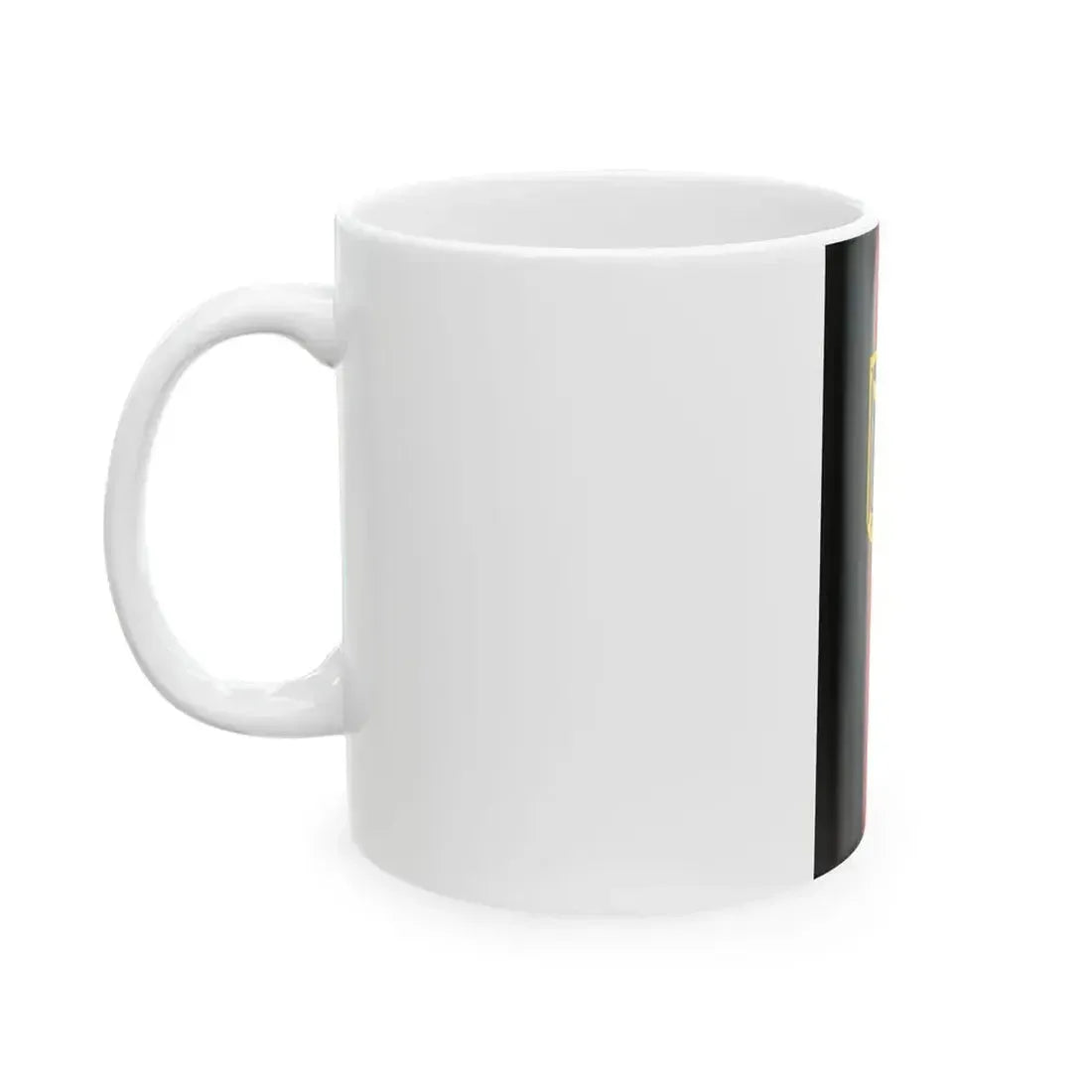 Flag of Germany Hanging unofficial state flag (Germany) White Coffee Mug - Go Mug Yourself