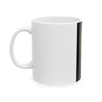 Flag of Germany Hanging unofficial state flag (Germany) White Coffee Mug - Go Mug Yourself