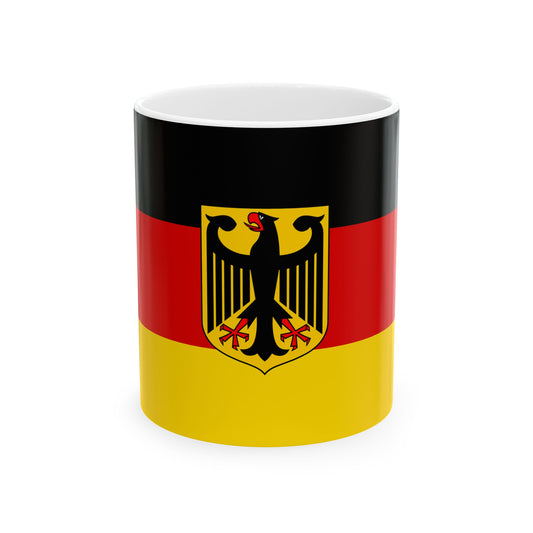 Flag of Germany unoff 3-2 (Germany) White Coffee Mug-11oz-Go Mug Yourself