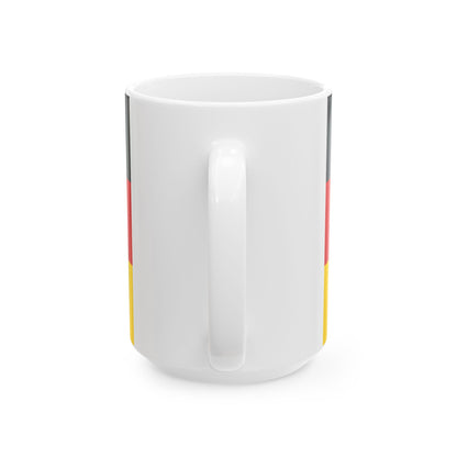 Flag of Germany unoff 3-2 (Germany) White Coffee Mug-Go Mug Yourself