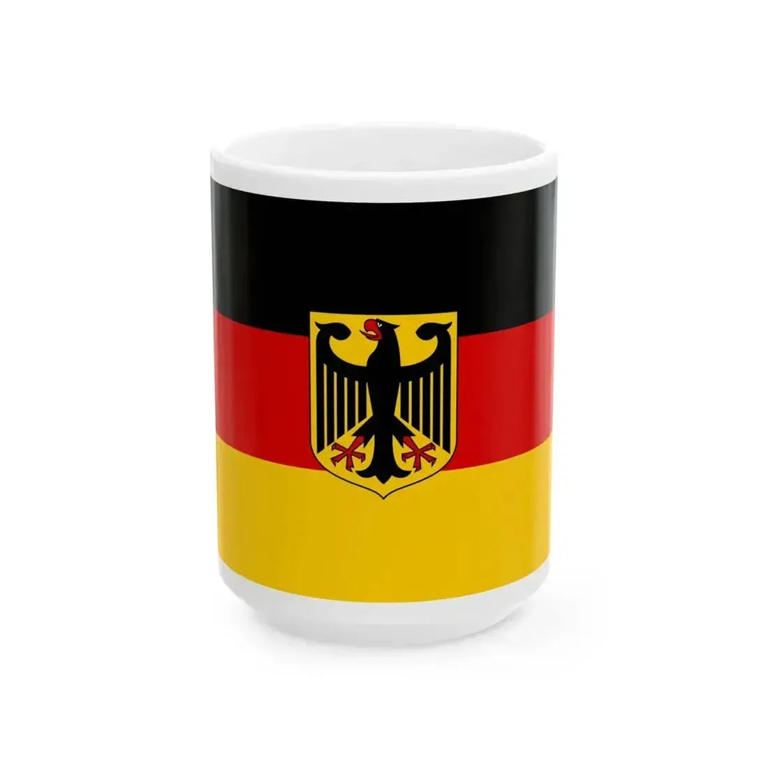 Flag of Germany unoff (Germany) White Coffee Mug 15oz - Go Mug Yourself