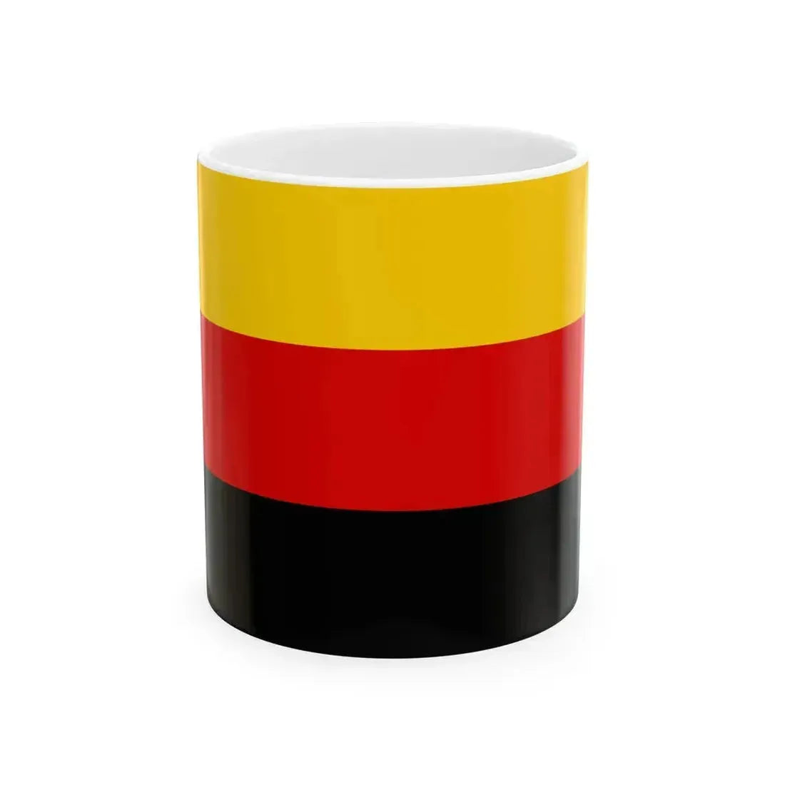 Flag of Germany upside down (Germany) White Coffee Mug 11oz - Go Mug Yourself