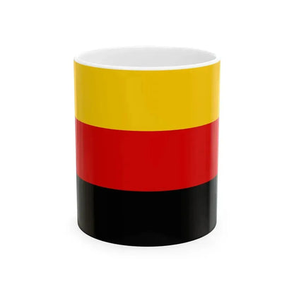 Flag of Germany upside down (Germany) White Coffee Mug 11oz - Go Mug Yourself