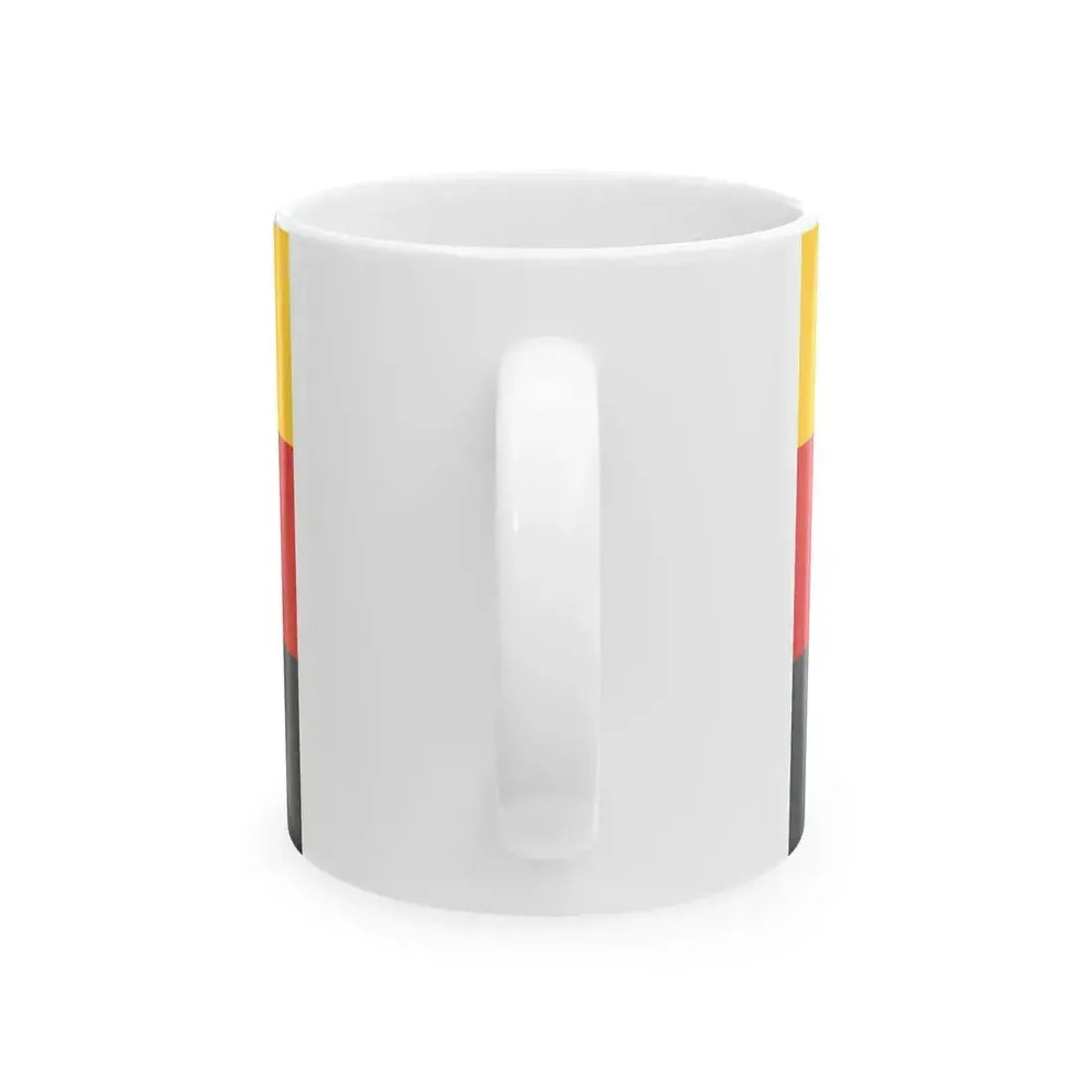 Flag of Germany upside down (Germany) White Coffee Mug - Go Mug Yourself